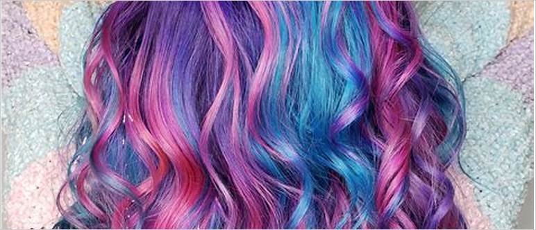 Cotton candy dye hair
